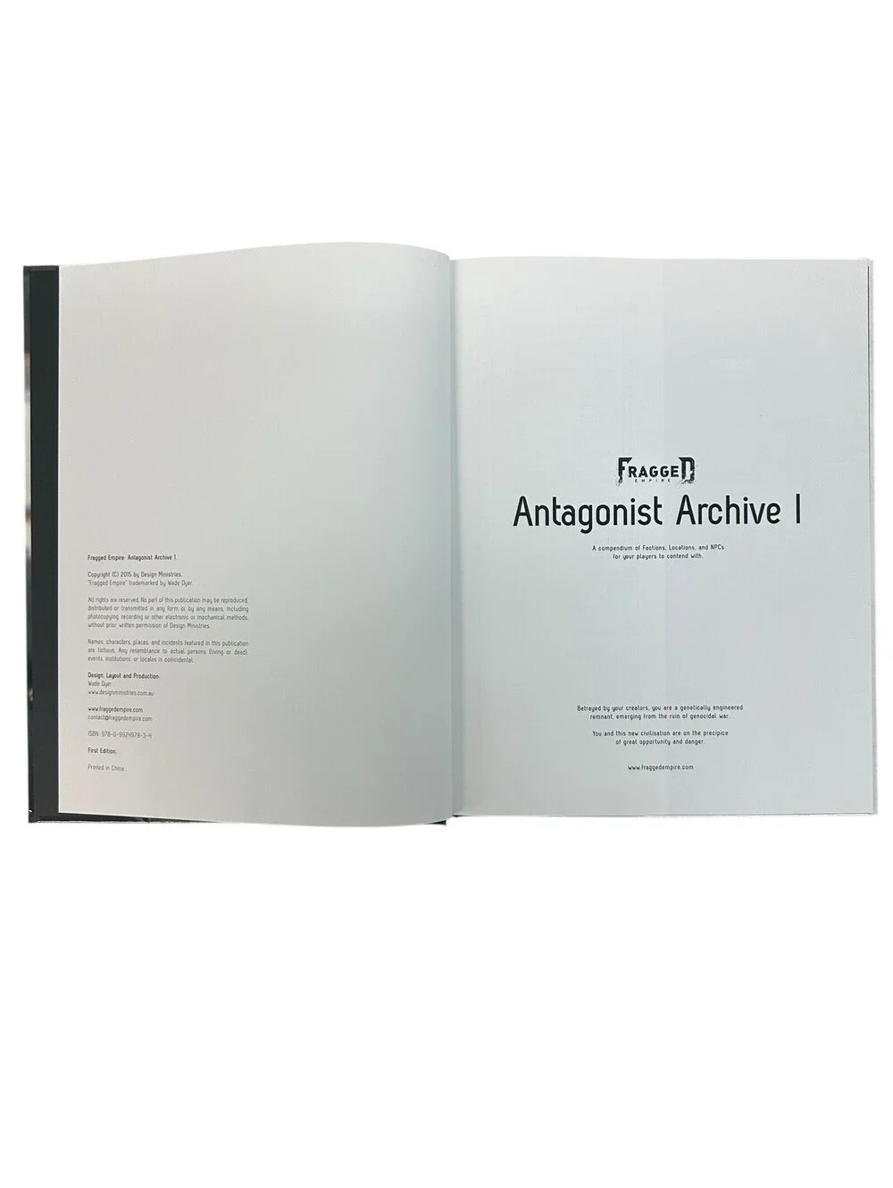 Fragged Empire Antagonist Archive I Guidebook Design Ministries 2015